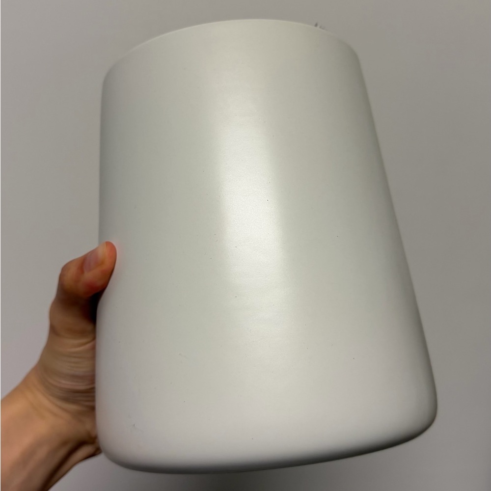 CB2 matte white utensil holder